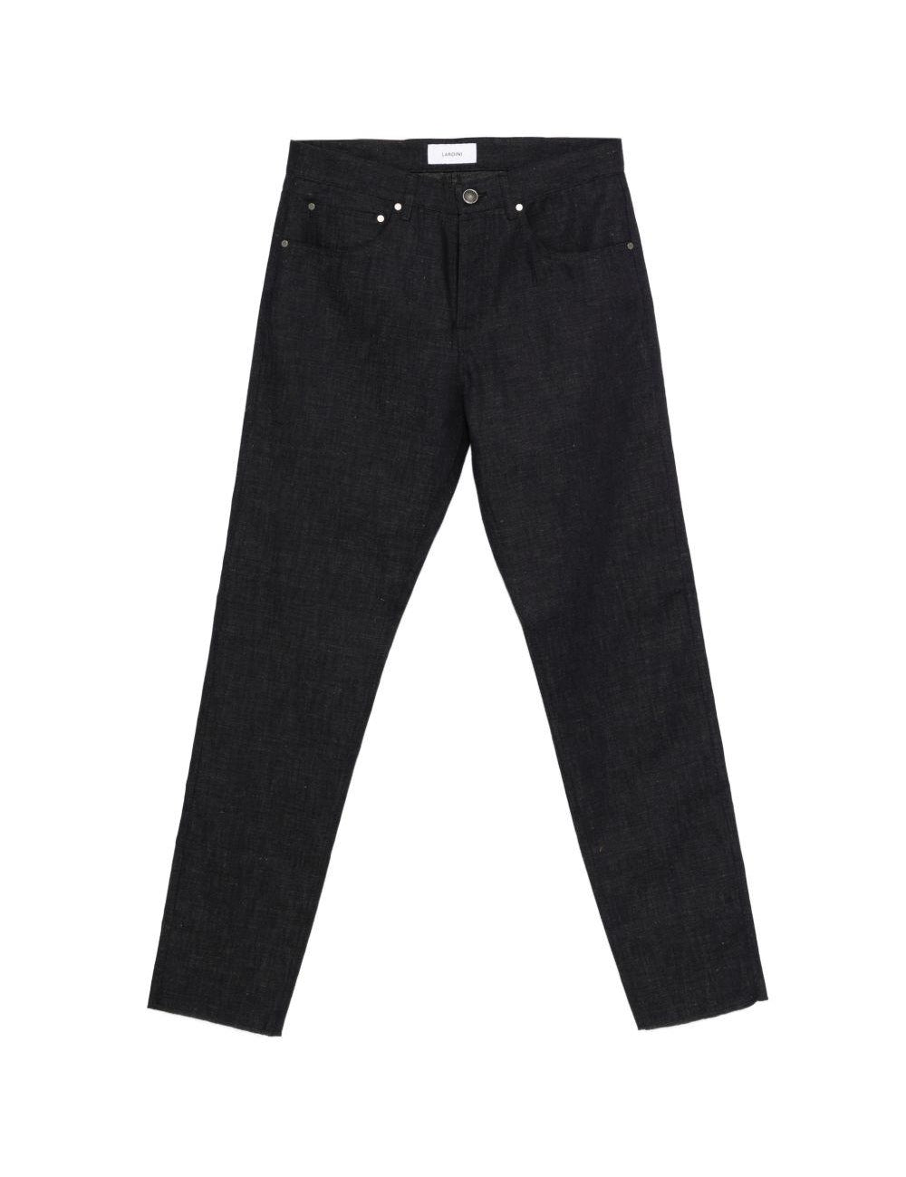 Jeans con bottoni Jimmy in nero Lardini - uomo 
