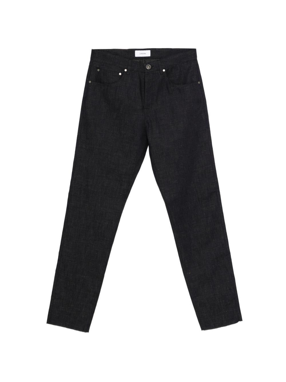 Jeans con bottoni Jimmy in nero Lardini - uomo 