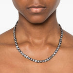 Collana con cristalli misti in argento Darkai - unisex 