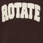 Maglione a girocollo con logo in nero 