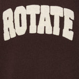 Maglione a girocollo con logo in nero 