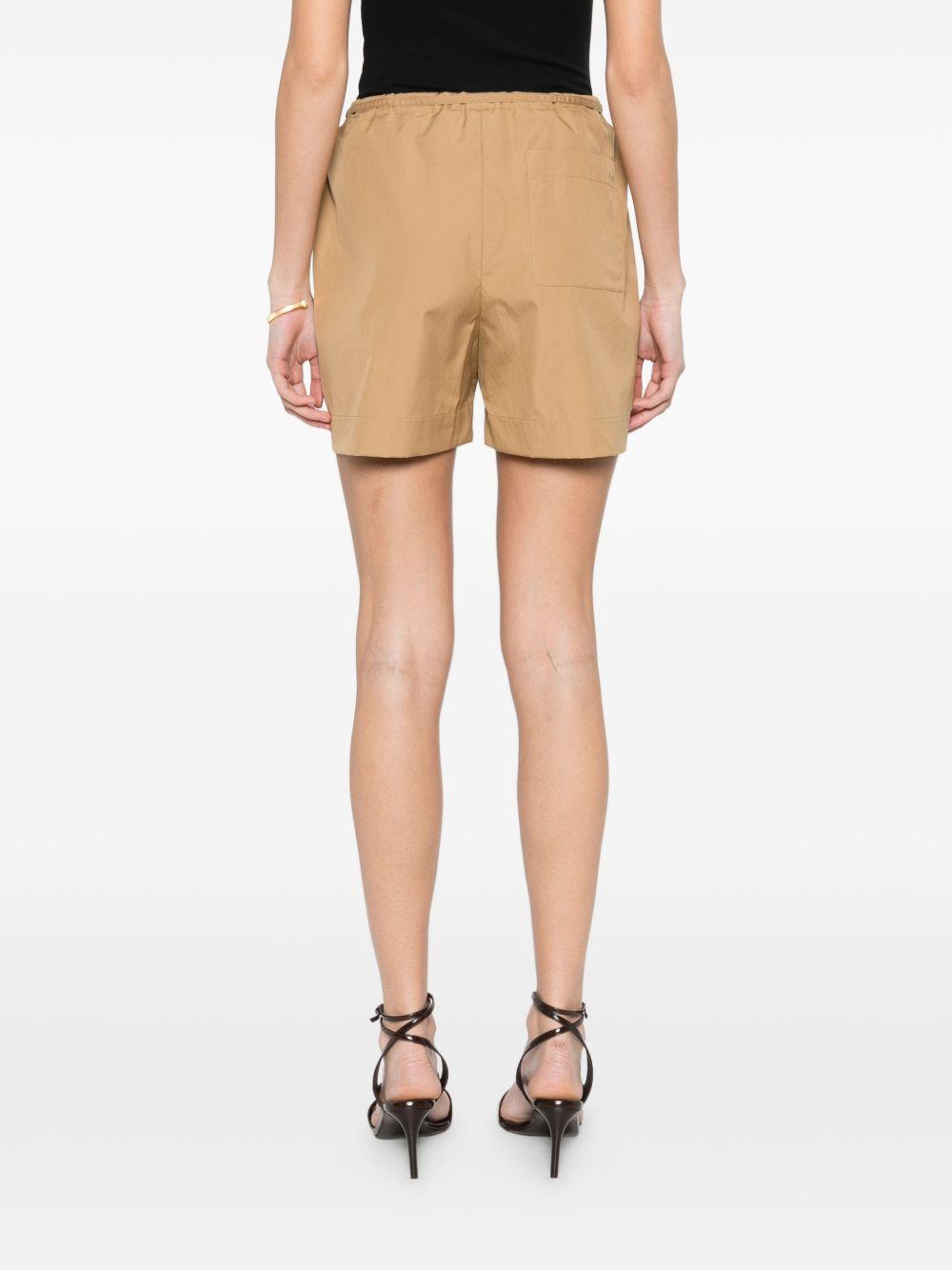 Shorts con coulisse in beige Loulou de saison - donna 