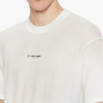 T-shirt in jersey in bianco 44 label group - uomo 