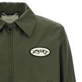 Giacca lucky station in verde militare second layer - uomo 
