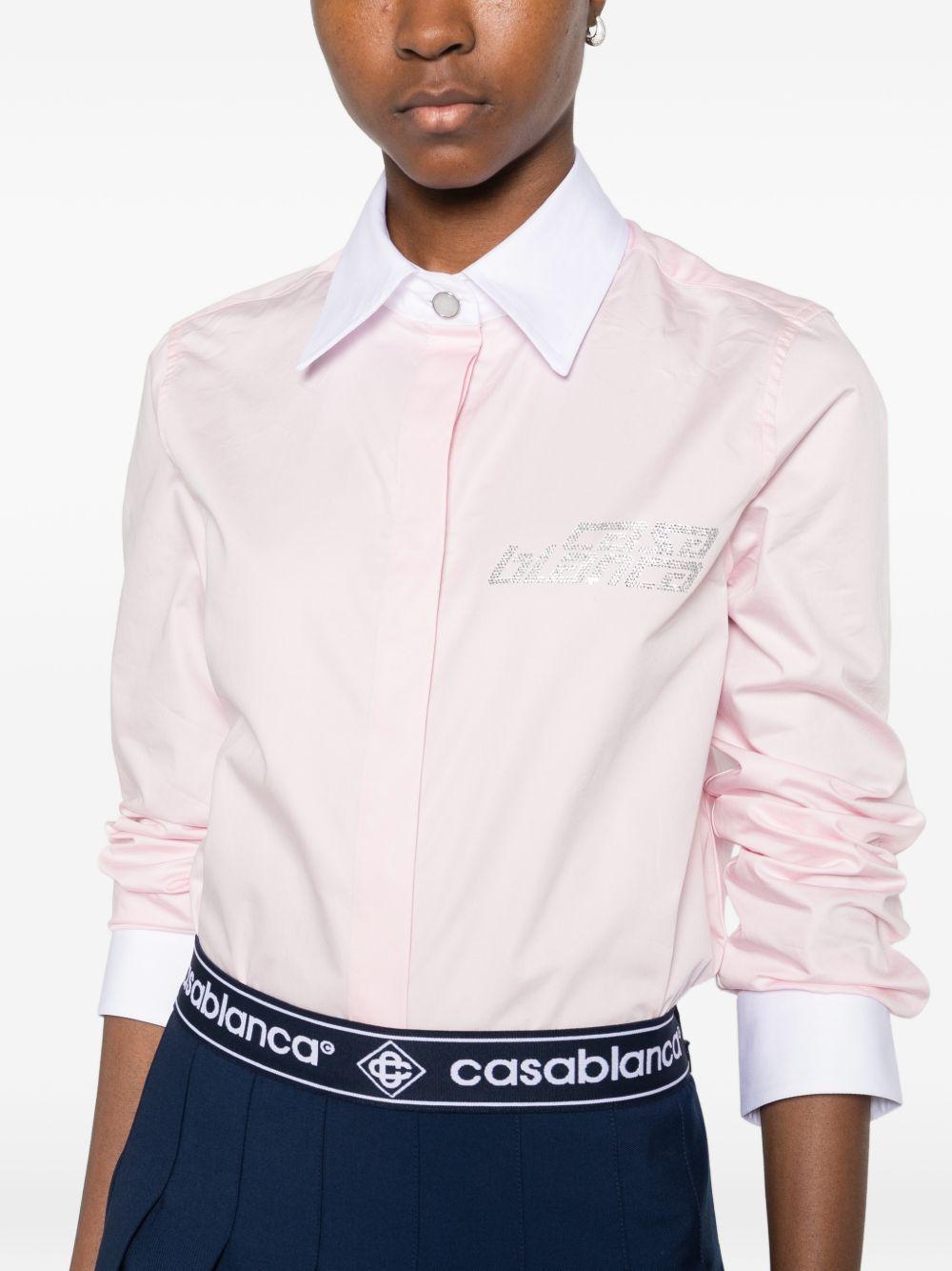 Camicia a maniche lunghe in rosa Casablanca - donna 