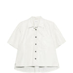 Camicia a maniche corte in pelle Avril in beige Haikure - donna 