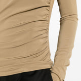 t-shirt arricciato gomma in beige Maxmara - donna 