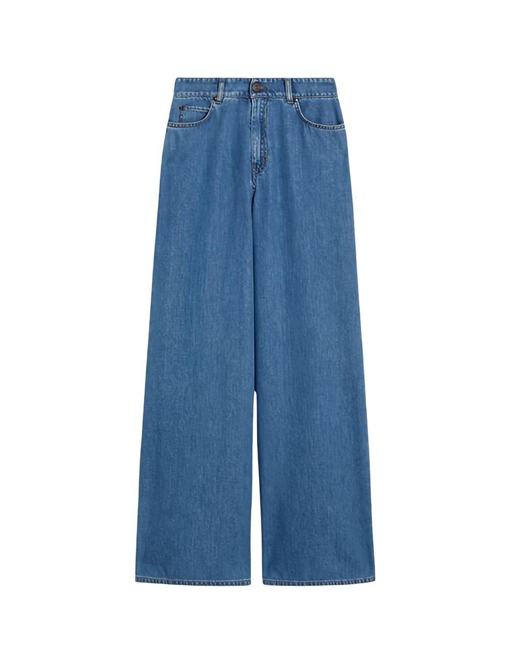 Jeans con bottoni in blu Maxmara weekend - donna 
