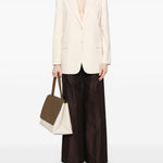Blazer monopetto in beige chiaro Theory - donna 