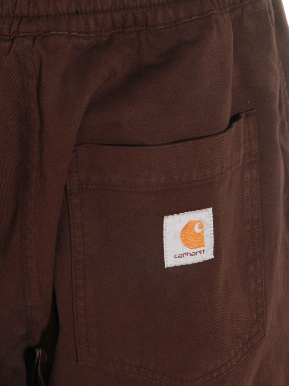pantaloni dritti floyde in marrone carhartt wip - uomo 