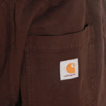 pantaloni dritti floyde in marrone carhartt wip - uomo 