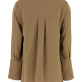 Blusa in cady di seta stretch dover in marone Maxmara - donna 