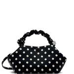 Borsa a mano bou small con pois nero Ganni - donna 