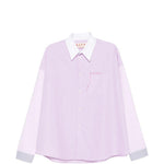 Camicia con logo in lilla Marni - uomo 