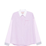 Camicia con logo in lilla Marni - uomo 