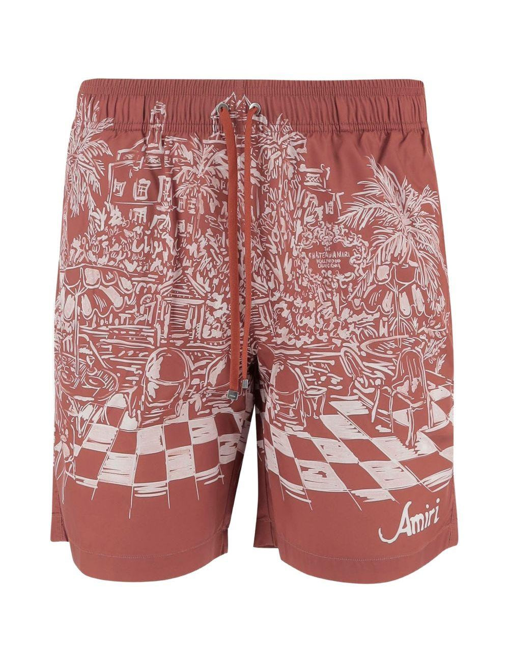 Costume con stampa in marrone Amiri - uomo 