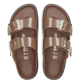 Sandali Arizona con fibbia in marrone Birkenstock - unisex 