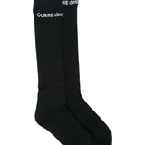 Calzini alti con logo in nero  Comme des garcons homme plus - uomo<BR/> 
