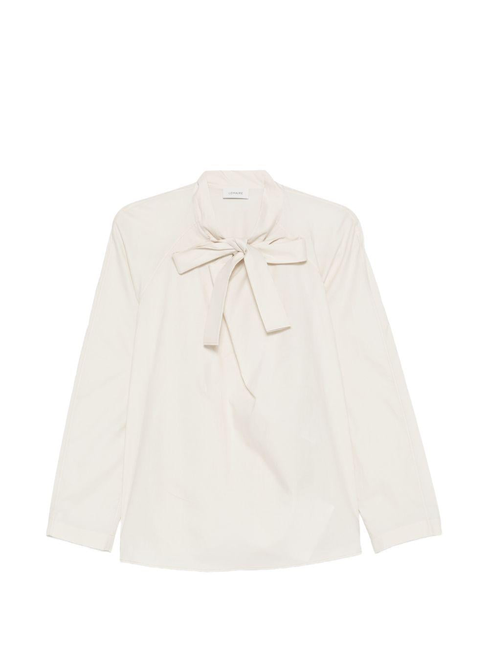 Blusa ascot in bianco LEMAIRE - donna 