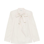Blusa ascot in bianco LEMAIRE - donna 