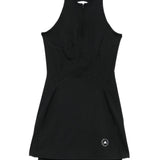 Abito sportivo con shorts e logo in nero 