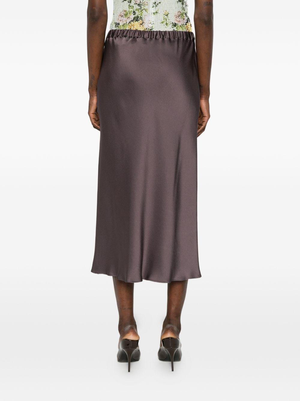 Gonna midi Orinoco con elastico in vita in viola Antonelli - donna 