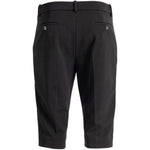 Pantaloni corti con pince in nero 