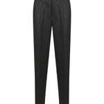 Pantaloni sartoriali in lana grigio antracite 