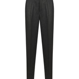 Pantaloni sartoriali in lana grigio antracite 