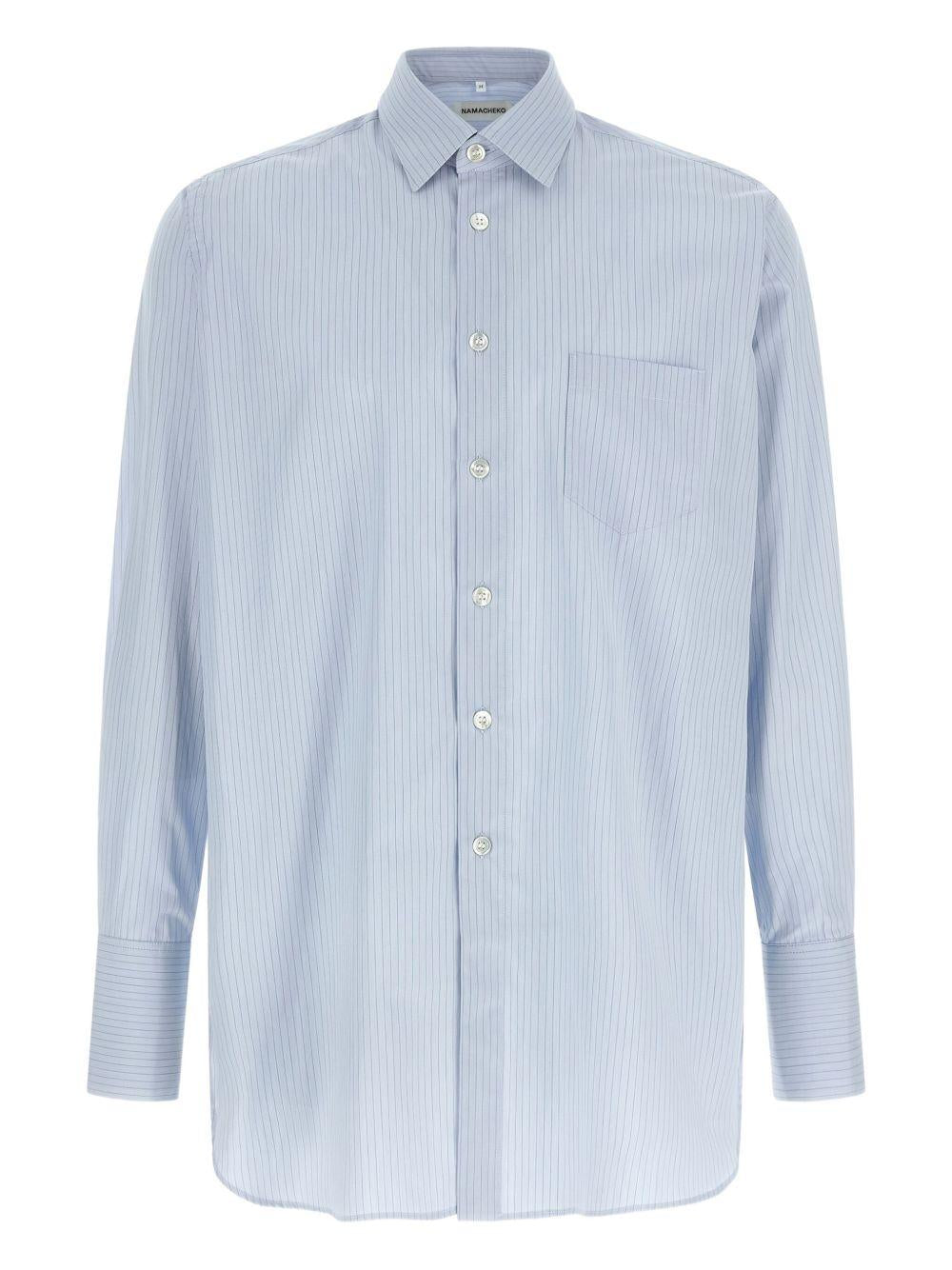 Camicia a righe in azzurro Namacheko - uomo 