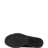 Sneakers con lacci e zip in nero 