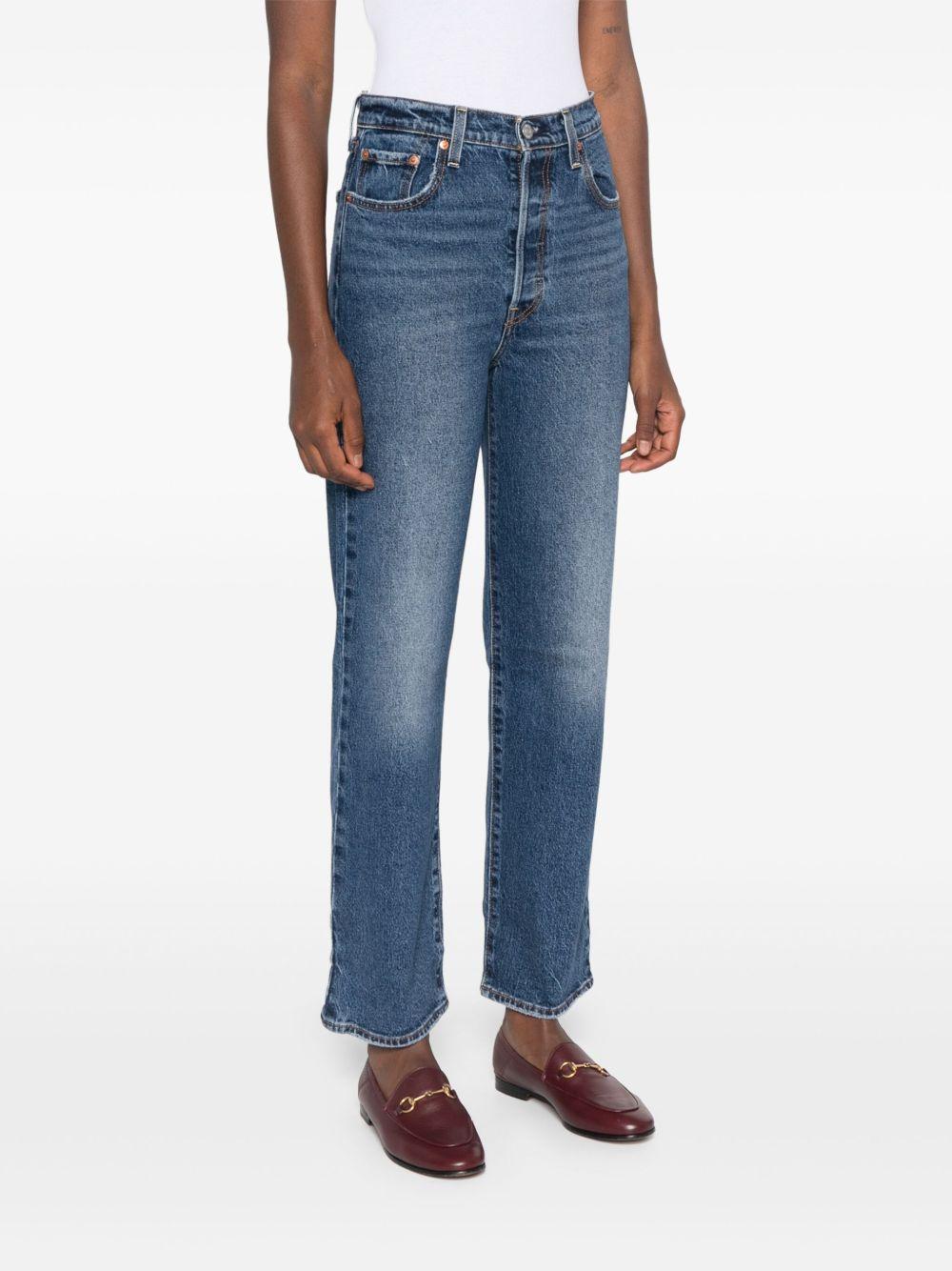 Jeans a gamba dritta robcage in blu 