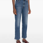 Jeans a gamba dritta robcage in blu 