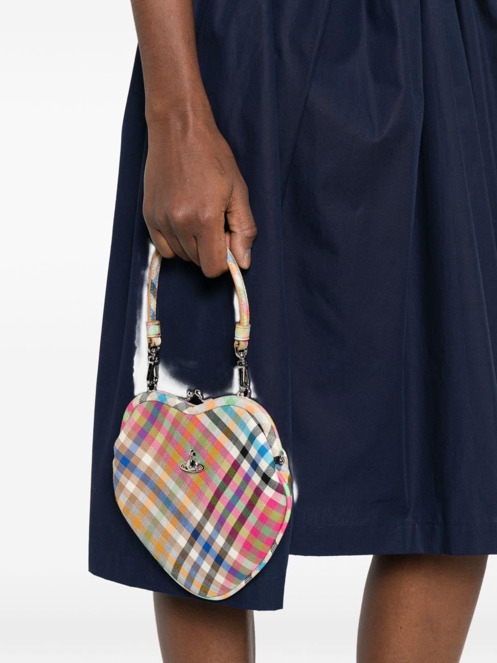 Borsa a quadri belle heart multicolore Vivienne westwood - donna 