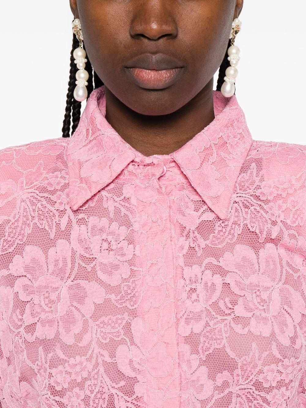Abito in pizzo floreale in rosa Rowen rose - donna 