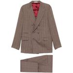Completo doppiopetto in marrone chiaro Brunello Cucinelli - uomo 