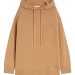 Felpa con cappuccio e tasca in marrone Maxmara - donna 