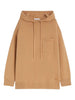Felpa con cappuccio e tasca in marrone Maxmara - donna