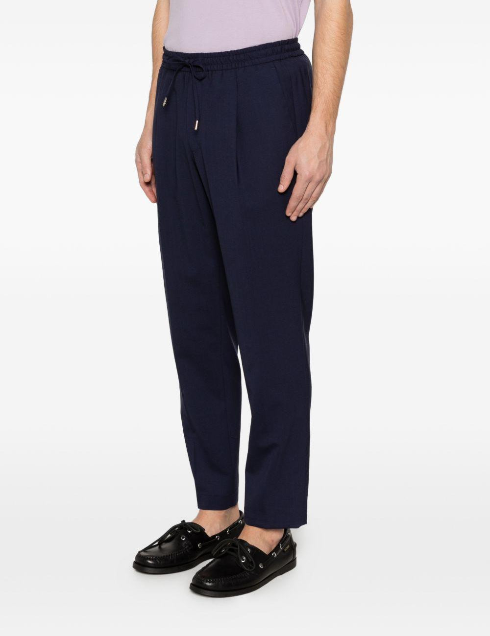 Pantaloni con coulisse e pieghe in blu Briglia 1949 - uomo 