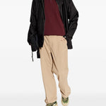 Polo con dettaglio a righe in piquet in rosso Moncler - uomo 
