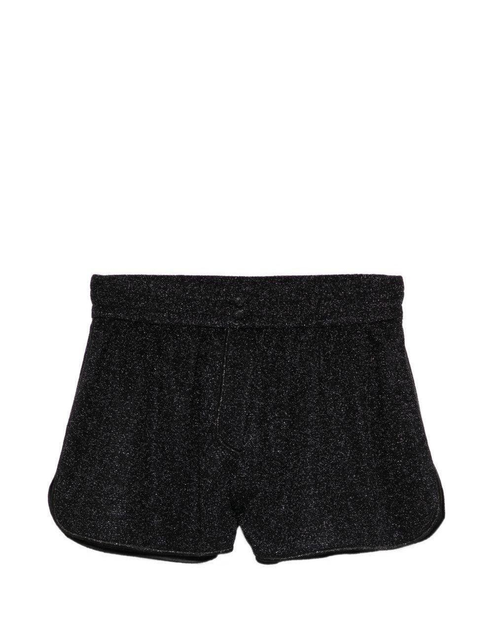 Shorts lamé in nero Oséree - donna 