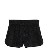 Shorts lamé in nero Oséree - donna 