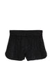 Shorts lamé in nero Oséree - donna