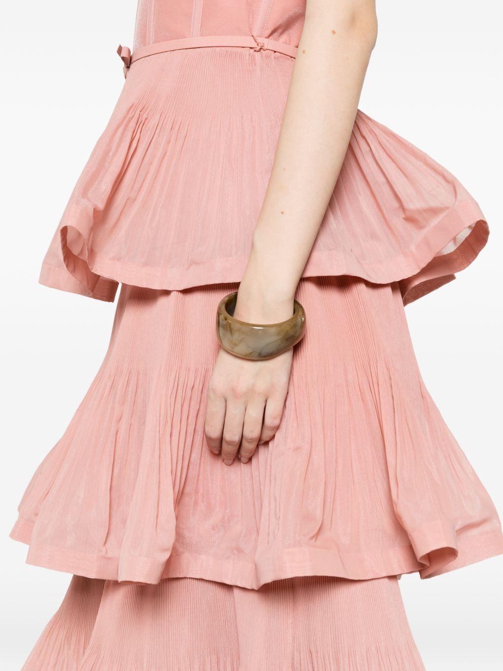 Abito midi con balze in rosa Zimmermann - donna 