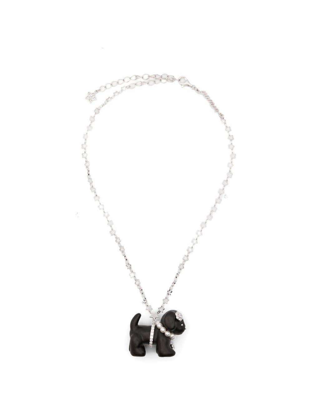 Collana con ciondolo a forma di cane in marrone Yvmin - donna 