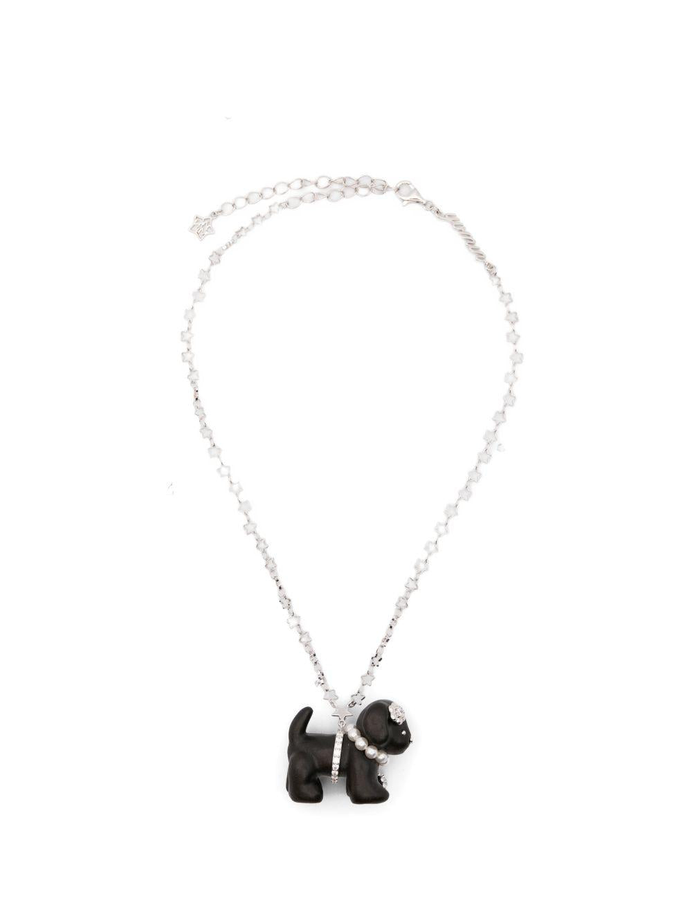 Collana con ciondolo a forma di cane in marrone Yvmin - donna 
