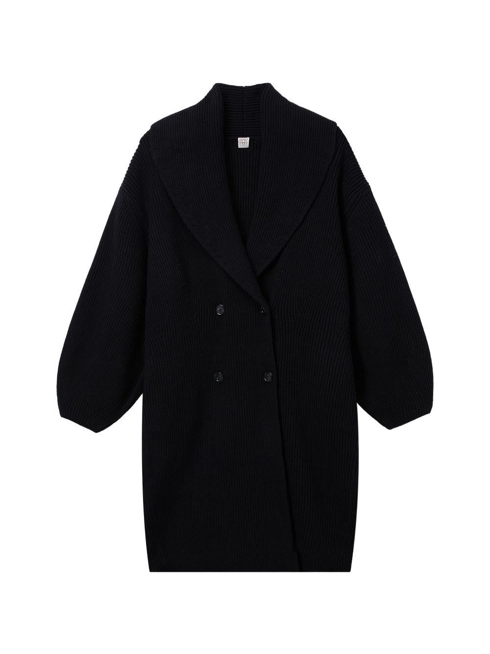 Cardigan con chiusura a bottoni in nero Toteme - donna 