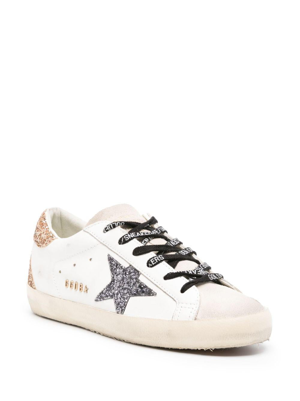 Sneakers super star in bianco, grigio e oro - GOLDEN GOOSE -  donna 