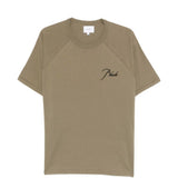 T-shirt a maniche corte in verde Rhude - uomo 