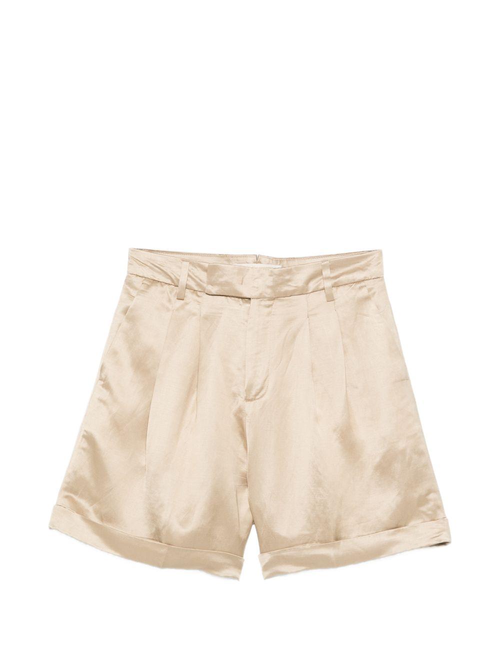 Shorts satinati i con risvolto Isablelaw in beige Briglia 1949 - donna 